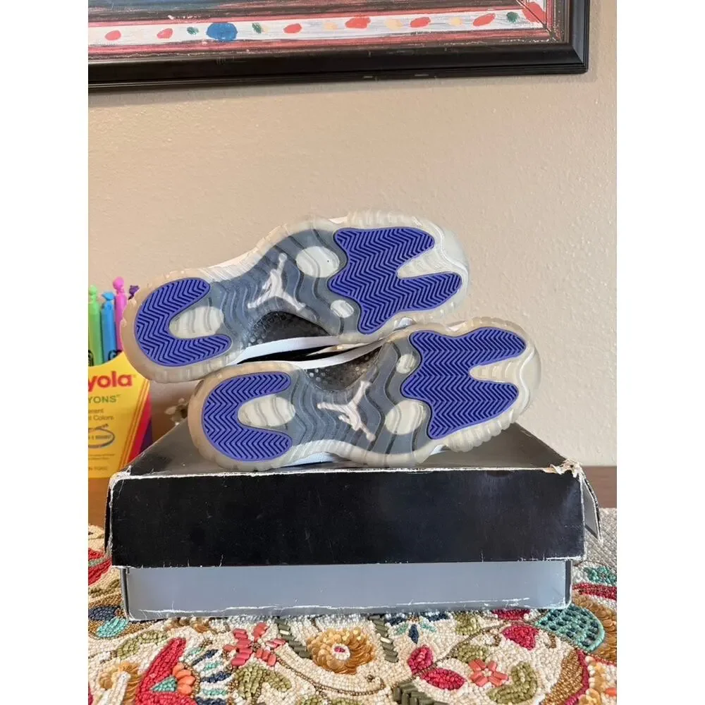 Jordan 11 Retro Concord White Black Dark Purple 2018 378037 100 DMP Gratitude